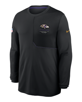 Baltimore Ravens Sideline Coach Men's Nike Dri-FIT NFL Long-Sleeve